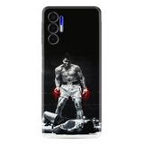 Kılıfland Tecno Pova 3 ile Uyumlu Baskılı Silikon Kılıf, Boxer Tasarımı, Siyah