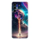 Kılıfland Tecno Pova 3 ile Uyumlu Kılıf, Hayat Serisi, Astronot Desenli, Silikon, Renkli