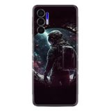 Kılıfland Tecno Pova 3 ile Uyumlu Kılıf, Hayat Serisi Desenli, Dark Astronot, Silikon