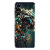 Kılıfland Tecno Pova 3 ile Uyumlu Kılıf, Hayat Serisi, Snow Leopard Desenli