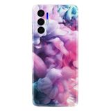 Kılıfland Tecno Pova 3 ile Uyumlu Kılıf, Resimli Desenli Baskılı Silikon, Pink Cloud