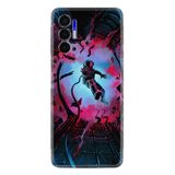 Kılıfland Tecno Pova 3 ile Uyumlu Silikon Kılıf, Astronot Attack Desen, Renkli