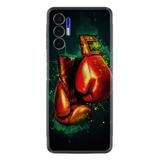 Kılıfland Tecno Pova 3 ile Uyumlu Silikon Kılıf, Boks Eldiveni Desen, Özel Seri