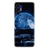 Kılıfland Tecno Pova 3 ile Uyumlu Silikon Kılıf, Desen Özel Seri, Mavi Gece