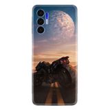 Kılıfland Tecno Pova 3 ile Uyumlu Silikon Kılıf, Desen Özel Seri Motor, Renkli