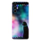Kılıfland Tecno Pova 3 ile Uyumlu Silikon Kılıf, Desen Özel Seri, Window Cat, Renkli