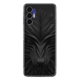 Kılıfland Tecno Pova 3 ile Uyumlu Silikon Kılıf, Desenli Baskılı, Black Fox, Siyah