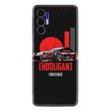 Kılıfland Tecno Pova 3 ile Uyumlu Silikon Kılıf, Hooligan Desen, Siyah