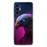 Kılıfland Tecno Pova 3 ile Uyumlu Silikon Kılıf, Kartal Desen, Özel Seri