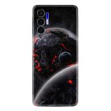 Kılıfland Tecno Pova 3 ile Uyumlu Silikon Kılıf, Platinium Series, Resimli Desenli, Dark World, Siyah