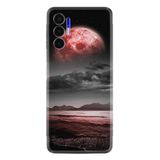 Kılıfland Tecno Pova 3 ile Uyumlu Silikon Kılıf, Platinium Series, Resimli Desenli, Kırmızı Dünya