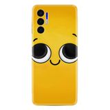 Kılıfland Tecno Pova 3 ile Uyumlu Silikon Kılıf, Platinium Series, Sarı, Resimli Desenli