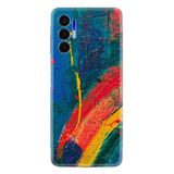 Kılıfland Tecno Pova 3 ile Uyumlu Silikon Kılıf, Ressam Sulu Boya Desen, Renkli