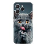Kılıfland Tecno Pova 3 Kılıf, Boutique Baskılı, Komik Kedi Desenli, Renk8