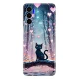 Kılıfland Tecno Pova 3 Kılıf, Boutique Baskılı, Love Cats Tree Desenli, Renkli