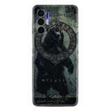 Kılıfland Tecno Pova 3 Kılıf, Boutique Baskılı, Power Bear Tasarım, Siyah