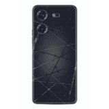 Kılıfland Tecno Pova 5 ile Uyumlu Silikon Kılıf, Dikenli Tel Desen, Siyah