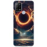 Kılıfland Tecno Pova ile Uyumlu Hayat Serisi Desenli Güneş Tutulması Silikon Arka Kapak Kılıf