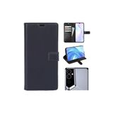Kılıfland Tecno Pova Neo 2 ile Uyumlu Cüzdanlı Kapaklı Kılıf, Siyah, Kartlık ve Stant Özellikli