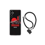 Kılıfland Tecno Pova Neo 2 ile Uyumlu Ipli Boyun Askılı Desenli Silikon Kılıf, Hooligan, Siyah