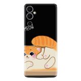 Kılıfland Tecno Pova Neo 2 ile Uyumlu Kılıf, Hayat Serisi, Meow Desenli, Silikon, Siyah