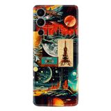Kılıfland Tecno Pova Neo 2 ile Uyumlu Kılıf, Hayat Serisi, Retro Patchwork Desenli, Silikon