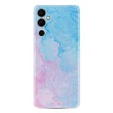 Kılıfland Tecno Pova Neo 2 ile Uyumlu Kılıf, Silikon, Desenli Baskılı, Pink Blue Abstract
