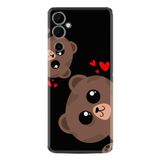 Kılıfland Tecno Pova Neo 2 ile Uyumlu Silikon Kılıf, Desen Özel Seri Love Animals, Siyah