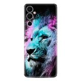 Kılıfland Tecno Pova Neo 2 ile Uyumlu Silikon Kılıf, Desen Özel Seri, Pink Blue Leon