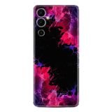 Kılıfland Tecno Pova Neo 2 ile Uyumlu Silikon Kılıf, Neon Pembe-Mor Tasarım