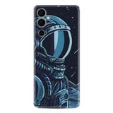 Kılıfland Tecno Pova Neo 2 ile Uyumlu Silikon Kılıf, Resimli Desenli, Platinium Series, Astro, Mavi-Siyah