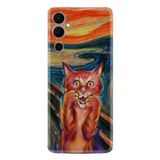Kılıfland Tecno Pova Neo 2 ile Uyumlu Silikon Kılıf, Sanat Tasarım, Kedi Baskılı, Renkli