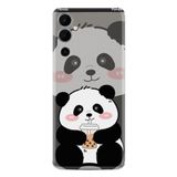 Kılıfland Tecno Pova Neo 2 Kılıf, Boutique Baskılı, Milkshake Panda Desenli, Gri