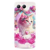 Kılıfland Tecno Pova Neo 2 Kılıf, Boutique Baskılı, Resimli Güzel Kedi, Multirenk