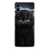 Kılıfland Tecno Pova Neo 2 Kılıf, Boutique Baskılı Resimli Tombul Kedi, Siyah