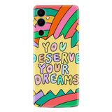 Kılıfland Tecno Pova Neo 2 Kılıf, Boutique Baskılı, You Deserve Your Dreams Tasarımı, Renkli