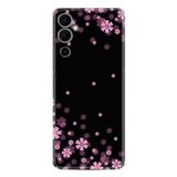 Kılıfland Tecno Pova Neo 2 Plus ile Uyumlu Silikon Kılıf, Çiçek Desenli, Siyah