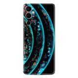 Kılıfland Tecno Pova Neo 2 Plus ile Uyumlu Silikon Kılıf, Planets Özel Seri Desen, Turkuaz-Siyah