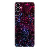 Kılıfland Tecno Pova Neo 2 Plus ile Uyumlu Silikon Kılıf, Renkli Boyalar Desen, Siyah