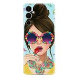 Kılıfland Tecno Pova Neo 2 Plus Kılıf, Resimli Desenli Baskılı Silikon, Sugar and Woman, Mavi
