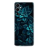 Kılıfland Tecno Pova Neo 2 Plus Kılıf, Silikon, Mistik Çiçekler Desen, Turkuaz