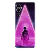 Kılıfland Tecno Pova Neo 2 Plus Kılıf, Silikon, Platinium Series, Astro Purple, Resimli Desenli
