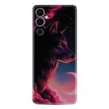 Kılıfland Tecno Pova Neo 2 Plus Kılıf, Silikon, Resimli Desenli Baskılı, Kurt ve Ay, Renk74
