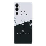 Kılıfland Tecno Pova Neo 2 Plus Kılıf, Silikon, Resimli Desenli Baskılı, Life And Death, Siyah Beyaz