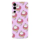 Kılıfland Tecno Pova Neo 2 Plus Kılıf, Silikon, Unicorn Donut Desenli, Pembe