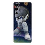 Kılıfland Tecno Pova Neo 2 Plus Silikon Kılıf, Astronot ve Dünya Deseni, Renkli