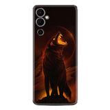 Kılıfland Tecno Pova Neo 2 Plus Silikon Kılıf, Fire Wolf Desen, Siyah