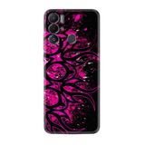 Kılıfland Tecno Pova Neo ile Uyumlu Silikon Kılıf, Desen Özel Seri Purple Knife, Mor-Siyah