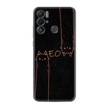 Kılıfland Tecno Pova Neo ile Uyumlu Silikon Kılıf, Meow Deseni, Siyah