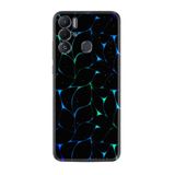 Kılıfland Tecno Pova Neo ile Uyumlu Silikon Kılıf, Naif Çizgiler Deseni, Siyah
